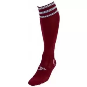 Precision Unisex Adult Pro Football Socks (7 UK-11 UK) (Maroon/White)