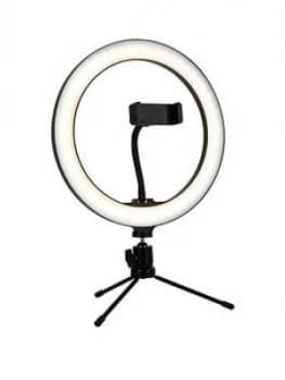 LED Selfie Ring with Tripod Stand Steel/Acrylic