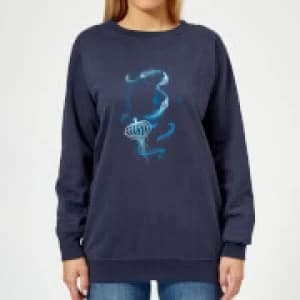 Fantastic Beasts Newt Silhouette Womens Sweatshirt - Navy - L