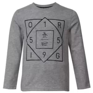 Original Penguin Graphic Long Sleeve T-Shirt Infant Boys - Grey