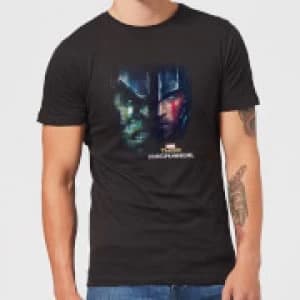 Marvel Thor Ragnarok Hulk Split Face Mens T-Shirt - Black