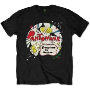 The Beatles - Pantomine Unisex XX-Large T-Shirt - Black
