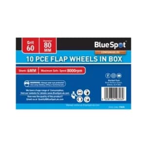 10 Piece 60 Grit 80MM Flap Wheels in Box