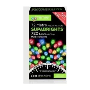 Premier Decorations Supabrights 720 Multicoloured LED String Light Multi-Function