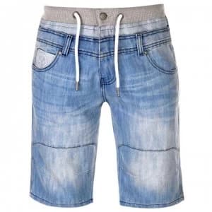 No Fear Double Waist Shorts Mens - Light Wash