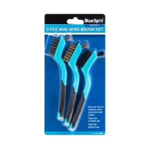 BlueSpot 3 Piece Mini Wire Brush Set