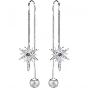Ladies Swarovski Rhodium Plated Fantastic Earrings