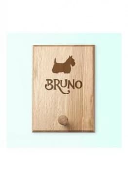 Personalised Dog Silhouette Peg Hook