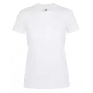 SOLS Womens/Ladies Regent Short Sleeve T-Shirt (M) (White)