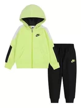Nike Infant Boys Digital Escape Zip Through Hoody and Jogger Set - Multi, Light Green, Size 24 Months
