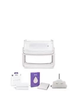 Snuz SnuzPod4 Bedside Crib Starter Bundle - Rose White, Pink