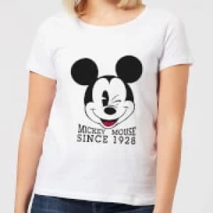 Disney Mickey Mouse Since 1928 Womens T-Shirt - White
