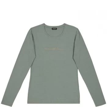 Emporio Armani Knitted T-Shirt Grey Size L Women