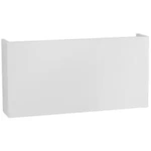 Cajon 2 Light Outdoor Up Down Wall Lamp White Aluminium, Glass LED 2x5W 550Lm 3000K IP54 - Merano