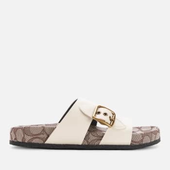 Coach Womens Addison Double Strap Sandals - Chalk - UK 7
