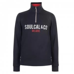 SoulCal Deluxe Funnel Sweater - Navy