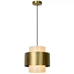 Lucide FIRMIN - Pendant Light - Ø30cm - 1xE27 - Matt Gold, Brass