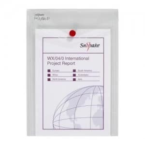 Snopake Polyfile Portrait Wallet File A5 Clear PK5