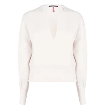 Scotch and Soda Scotch and Soda Open Neck Knitted Jumper - Cream 0003