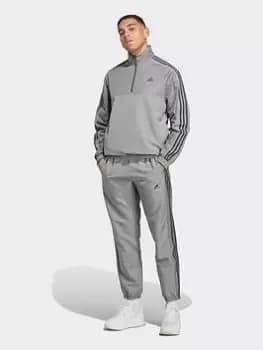 adidas Sportswear Sportswear 1/4 Zip Woven Tracksuit, Grey Size M Men