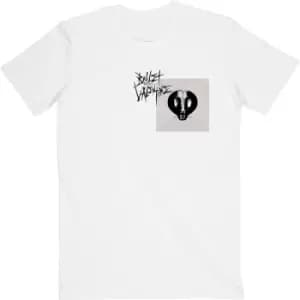 Bullet For My Valentine - Album Cropped & Logo Unisex XX-Large T-Shirt - White