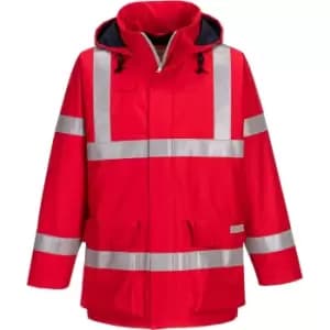 Portwest S785 Bizflame Rain Anti-Static FR Jacket Red 2XL