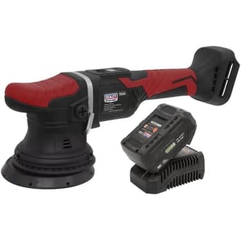 CP20VOPKIT 20V Cordless 125mm Orbital Polisher Kit with 4.0Ah Battery - Sealey