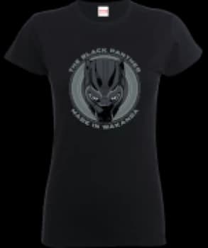 Black Panther Made in Wakanda Womens T-Shirt - Black