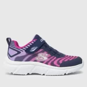 SKECHERS Purple Go Run 650 Fierce Flash Girls Junior Trainers