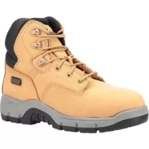 Magnum Mens Precision Sitemaster Composite Toe Nubuck Leather Safety Boot (7 UK) (Honey) - Honey