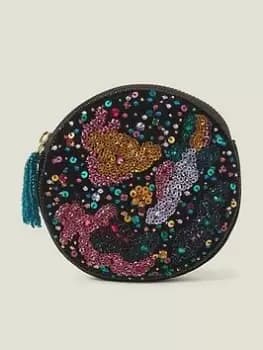 Accessorize Galaxy Beaded Circle Coin Purse, Multi, Women