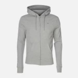 Tommy Hilfiger Mens Tape Detail Hoody - Light Grey Heather - L