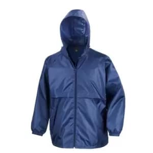 Result Mens Core Adult Windcheater Water Repellent Windproof Jacket (2XL) (Royal)