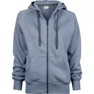Tee Jays Womens/Ladies Full Zip Hooded Sweatshirt (M) (Flint Stone)