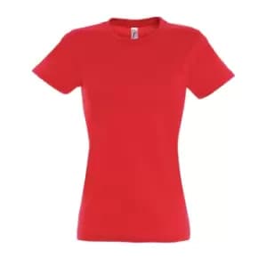 SOLS Womens/Ladies Imperial Heavy Short Sleeve T-Shirt (M) (Hibiscus)