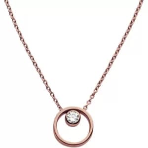 Ladies Skagen PVD rose plating Elin Necklace