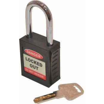 Safety Lockout Black Key Padlock - 20MM - Matlock