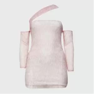 Missguided Plus Size Asymmetric Bodycon Mini Dress - Multi