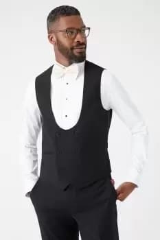 Slim Fit Black Tuxedo Suit Waistcoat