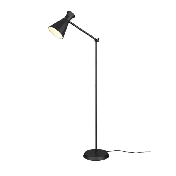 Enzo Modern Task Floor Lamp Black Matt with Footswitch
