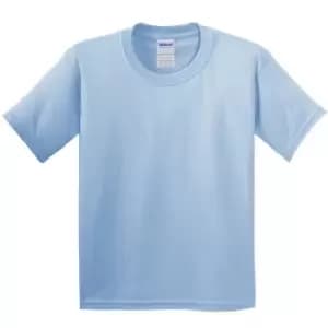Gildan Childrens Unisex Heavy Cotton T-Shirt (Pack Of 2) (S) (Light Blue)