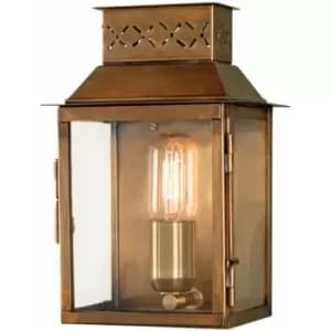 Loops - Outdoor IP44 Wall Light Aged Brass LED E27 100W d01873