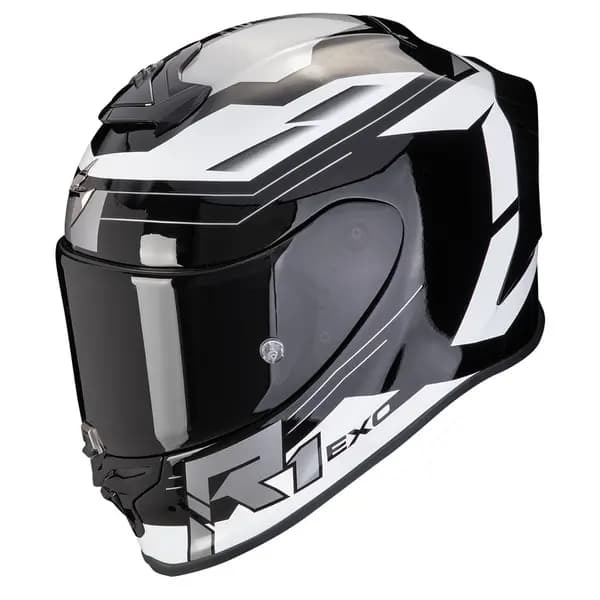 Scorpion EXO-R1 Evo Air Blaze Black White Full Face Helmet L