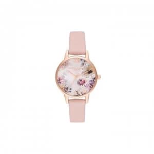 Olivia Burton Sunlight Florals Pink & Rose Gold Watch - Pearl/Pink