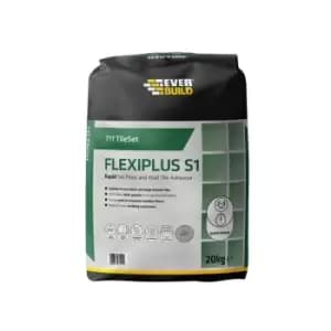 TS711WE20 711 TileSet Flexiplus Tile Adhesive White 20kg EVBTS711WE20 - Everbuild