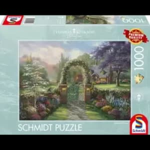 Thomas Kinkade : Hummingbird Cottage 1000 Piece Jigsaw Puzzle
