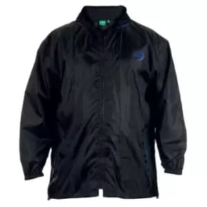Duke Mens Zac Kingsize D555 Packaway Weather Proof Rain Jacket (5XL) (Black)