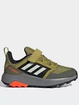 adidas Terrex Trailmaker Hiking Shoes, Green, Size 10 Younger