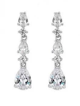 Jon Richard Jon Richard Cubic Zirconia Crystal Pear Drop Earring