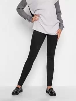 Long Tall Sally Black Suedette Legging, Black, Size 10, Women